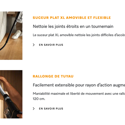 Aspirateur Miele HX1 Duoflex Total Care Noir/Or