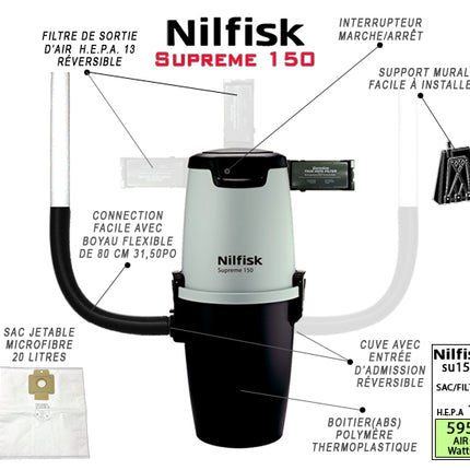 Aspirateur central Nilfisk SU150