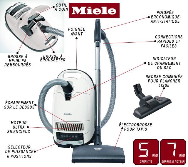 Aspirateur Miele C3 Excellence – Monsieur Balayeuse