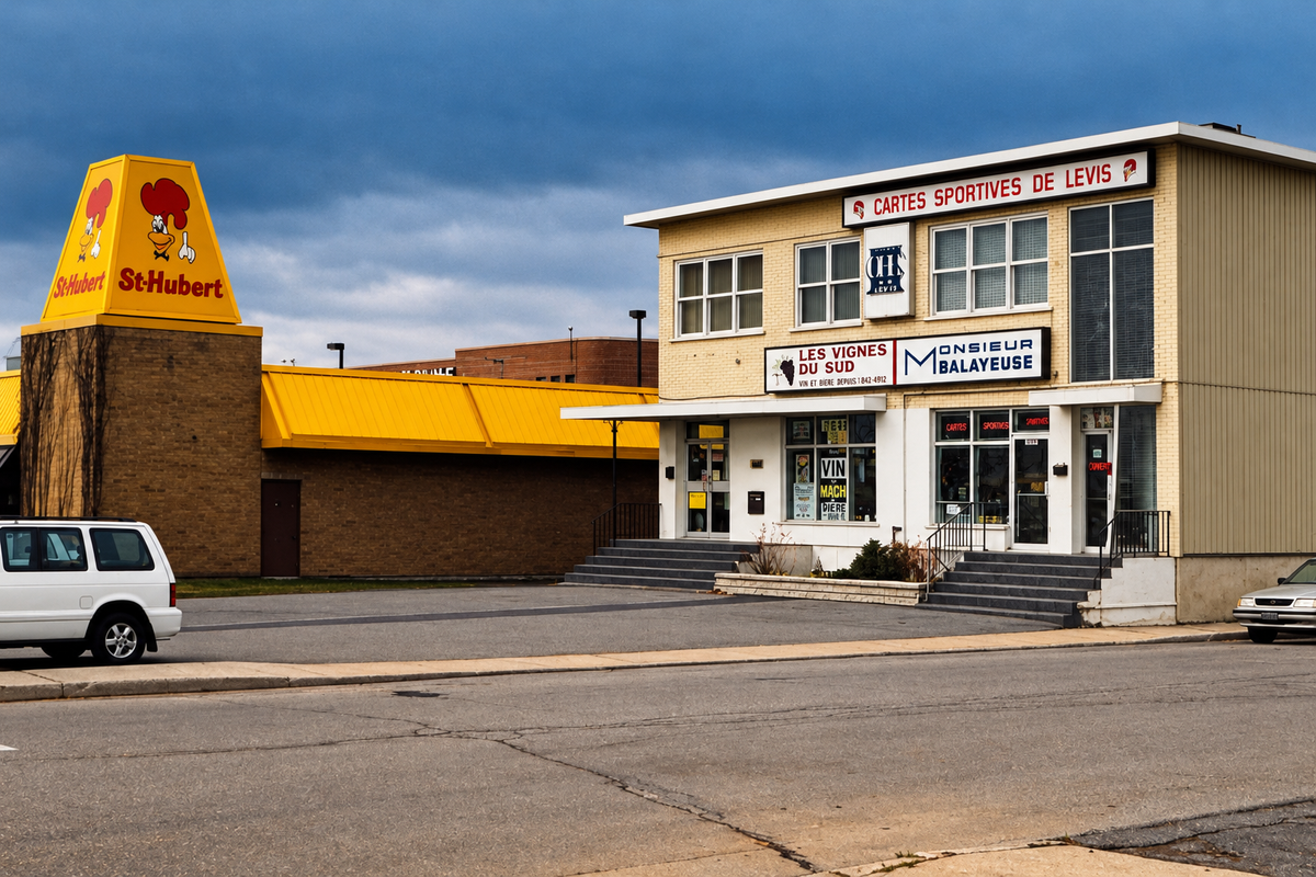 L’ancien local de Lévis, sous CFOM — avant notre adresse actuelle au 4875, boulevard Guillaume-Couture.