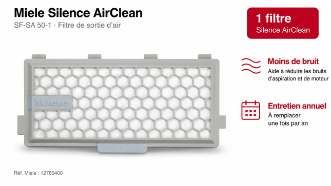 Filtre Silence AirClean Miele SF-SA 50-1